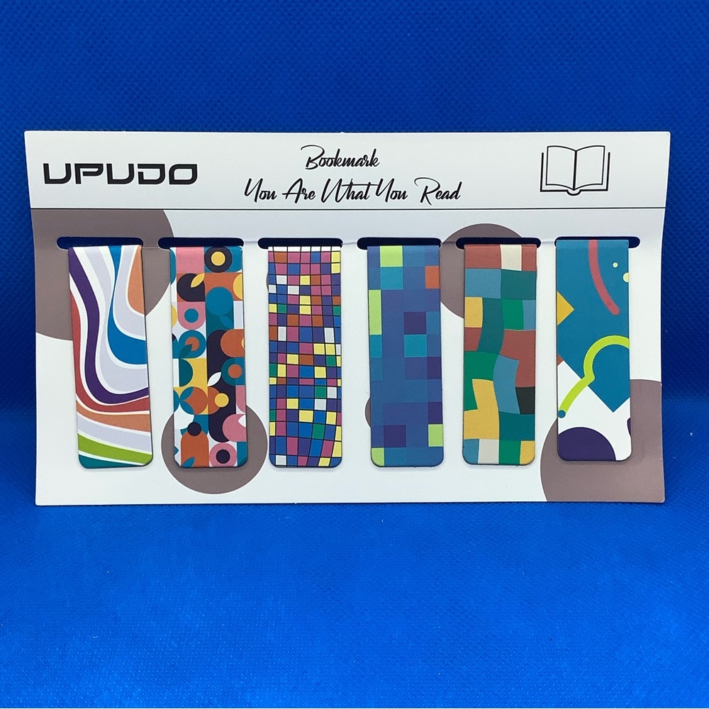 Set of 6 Magnetic Bookmarks Gift Idea for Bookworms and Students 🎁📖